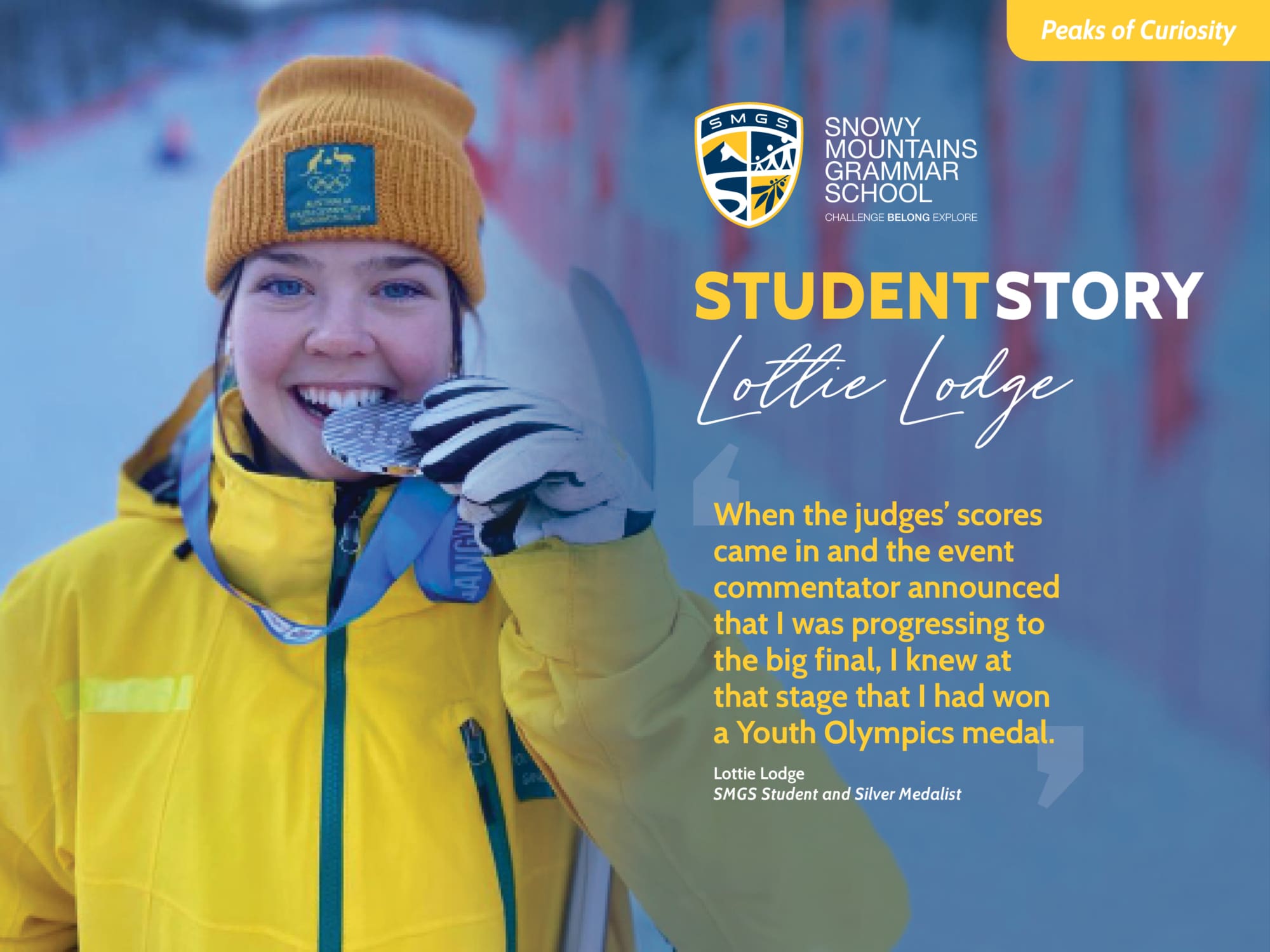 Student Story – Lottie Lodge, Youth Olympics Silver Medalist