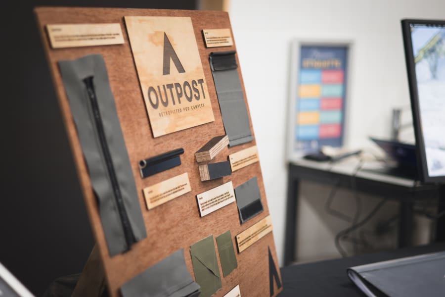 Outpost retrofitted pod camper project designed by Snowy Mountains Grammar School student Harrison Bailey, nominated in the HSC Shape Showecase 2025.