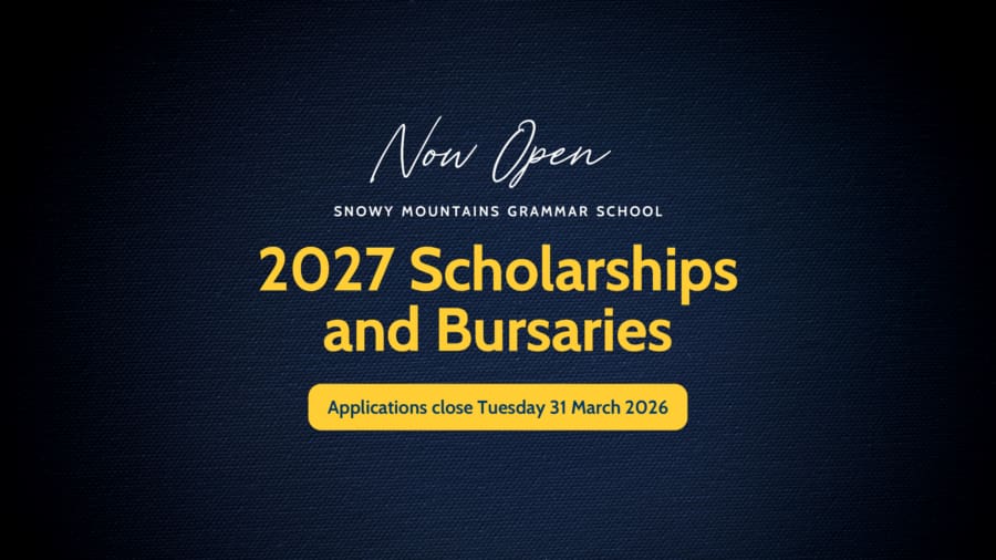 2026 Scholarships 3 | Snowy Mountains Grammar School | 2027 Scholarship and Bursaries
