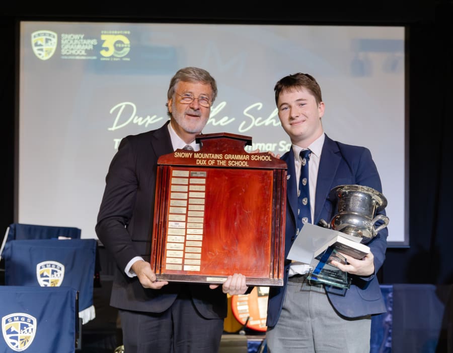 Banner The SMGS PF Association for Dux of the School william Broe | Snowy Mountains Grammar School | Reflections on Learning and Leadership -William Broe, 2025 Dux of the School 